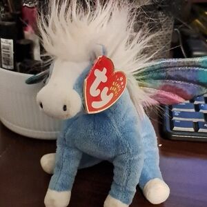 Ty Beanie Babies Blue Pegasus Plush Toy